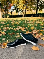 Pantofi sport barbati negri din material textil  Alexie