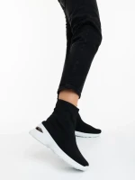 Pantofi sport dama negri din material textil Verlana