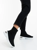 Pantofi sport dama negri din material textil Verlana