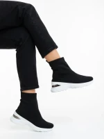 Pantofi sport dama negri din material textil Verlana