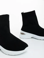 Pantofi sport dama negri din material textil Verlana