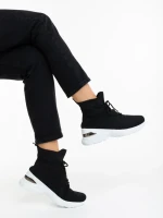 Pantofi sport dama negri din material textil Mariposa