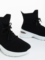 Pantofi sport dama negri din material textil Mariposa