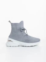 Pantofi sport dama gri din material textil Mariposa