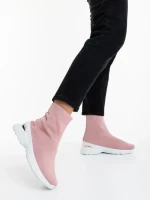 Pantofi sport dama roz din material textil Verlana