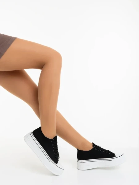 Tenisi dama negri din material textil Rupela