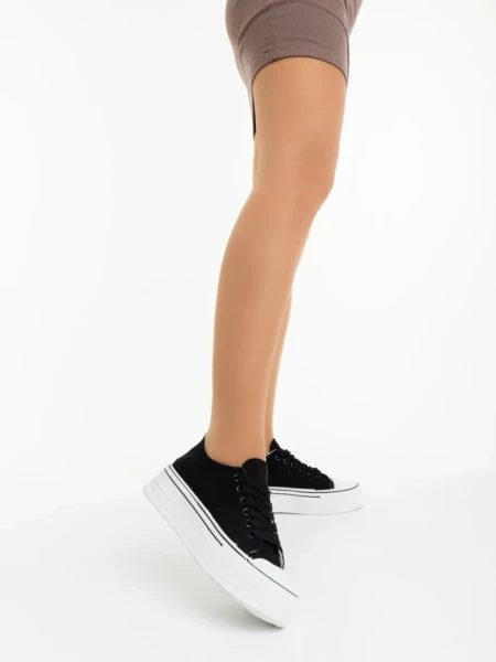 Tenisi dama negri din material textil Rupela