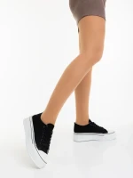 Tenisi dama negri din material textil Rupela