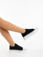 Tenisi dama negri din material textil Rupela