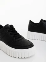 Pantofi sport dama negri din piele ecologica Diara