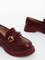 Mocasini dama grena din piele ecologica Valara