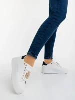 Pantofi sport dama negre din piele ecologica Amazera