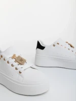 Pantofi sport dama negre din piele ecologica Amazera