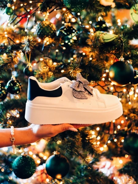 Pantofi sport dama negri din piele ecologica Zenara