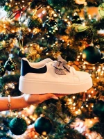 Pantofi sport dama negri din piele ecologica Zenara