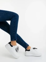 Pantofi sport dama negri din piele ecologica Zenara