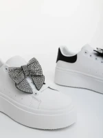 Pantofi sport dama negri din piele ecologica Zenara