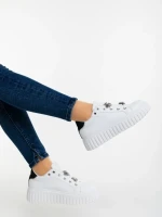 Pantofi sport dama negri din piele ecologica Captara