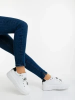 Pantofi sport dama negri din piele ecologica Captara