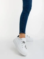 Pantofi sport dama negri din piele ecologica Captara