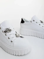 Pantofi sport dama negri din piele ecologica Captara