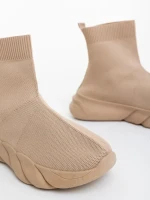 Pantofi sport dama bej din material textil Razara