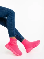 Pantofi sport dama roz din material textil Razara