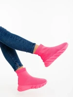 Pantofi sport dama roz din material textil Razara