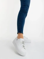 Pantofi sport dama argintii din piele ecologica Lorimar