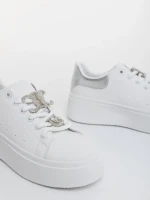 Pantofi sport dama argintii din piele ecologica Lorimar