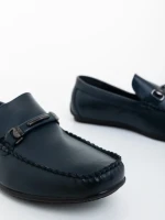 Mocasini barbati albastri din piele ecologica Kazimir