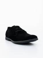 Pantofi barbati negri din piele ecologica intoarsa Wolter