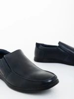 Mocasini barbati albastri din piele ecologica Haider