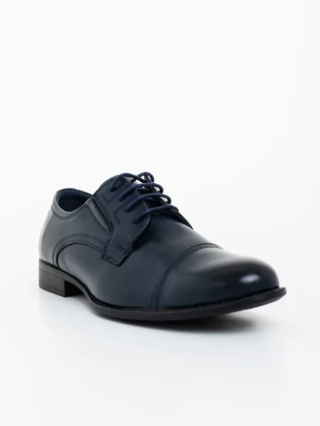 Pantofi barbati albastri din piele ecologica Zamir