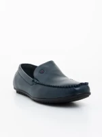 Mocasini barbati albastri din piele ecologica Walter