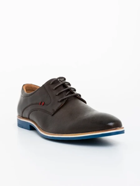 Pantofi barbati maro din piele ecologica Adnan