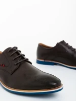 Pantofi barbati maro din piele ecologica Adnan