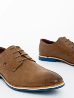 Pantofi barbati bej inchis din piele ecologica Kalen