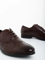 Pantofi barbati maro din piele ecologica Treyton