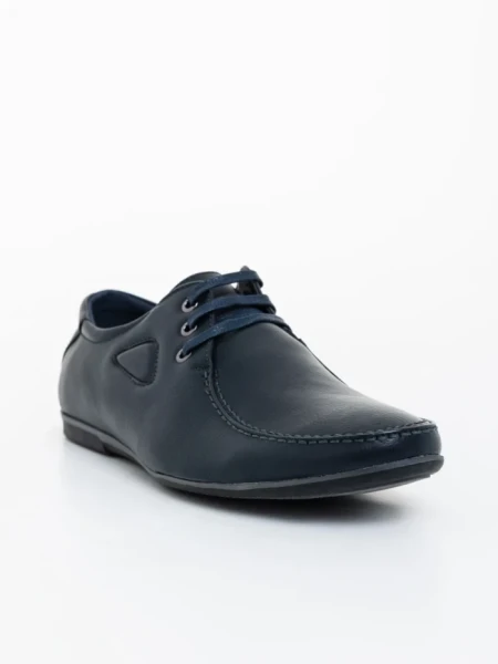 Pantofi barbati albastri din piele ecologica Pierson