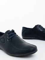 Pantofi barbati albastri din piele ecologica Pierson