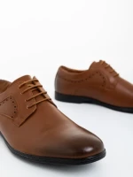 Pantofi barbati maro din piele ecologica Kenji