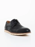 Pantofi barbati negri din piele ecologica Stefano