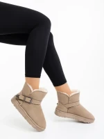 Cizme dama bej din material textil Diera