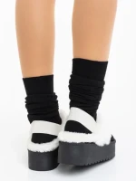 Papuci dama negri din material textil Delisia