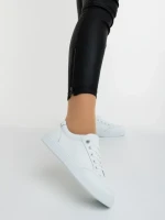 Pantofi sport dama albi din piele ecologica Aventina