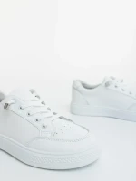 Pantofi sport dama albi din piele ecologica Aventina