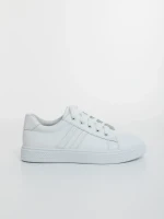 Pantofi sport dama albi din piele ecologica Mivara