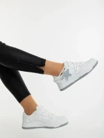 Pantofi sport dama albi din piele ecologica Serenza