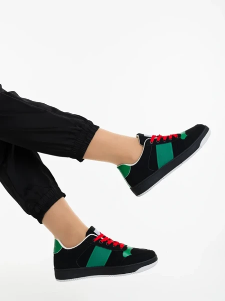 Pantofi sport dama negri din material textil Areka
